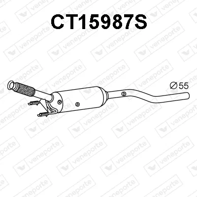 Filtre à particules / à suie, échappement Citroën C5 III · Citroën C5 III Break · Peugeot 407