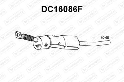 Filtre à particules / à suie, échappement Dacia DUSTER