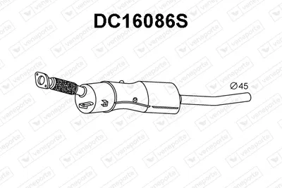 Filtre à particules / à suie, échappement Dacia DUSTER