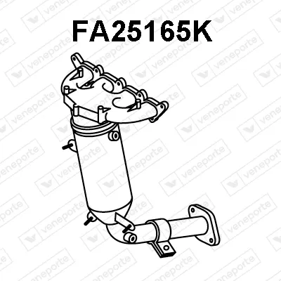 Catalyseur en coude Fiat IDEA · Fiat 500 · Fiat 500 C