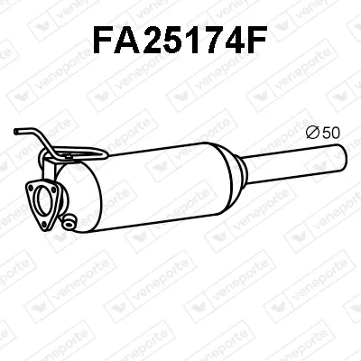 Filtre à particules / à suie, échappement Fiat DOBLO MPV · Fiat DOBLO Box Body/MPV