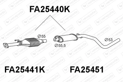 Catalyseur Fiat STILO Multi Wagon · Fiat BRAVO II