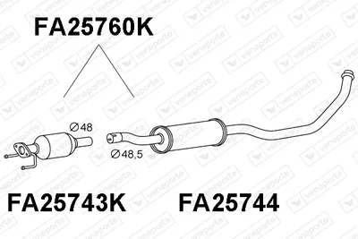 Catalyseur Fiat SEDICI · Suzuki SX4 · Suzuki SX4 Saloon