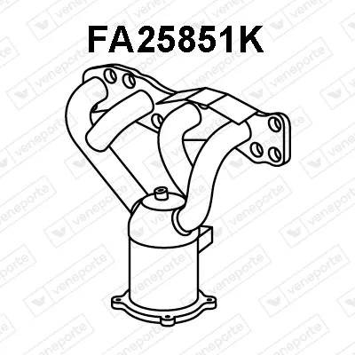 Catalyseur en coude Fiat SEDICI · Suzuki SX4