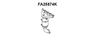 Catalyseur coudo admission VENEPORTE FA25874K