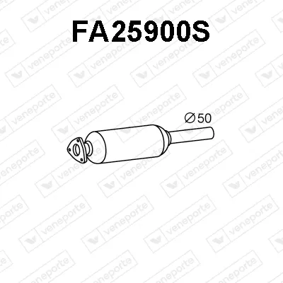 Filtre à particules / à suie, échappement Alfa Romeo MITO · Fiat GRANDE PUNTO · Fiat GRANDE PUNTO Van