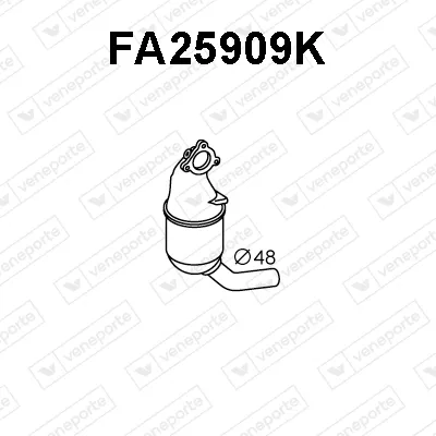 Catalyseur Alfa Romeo MITO · Fiat DOBLO MPV · Fiat DOBLO Box Body/MPV