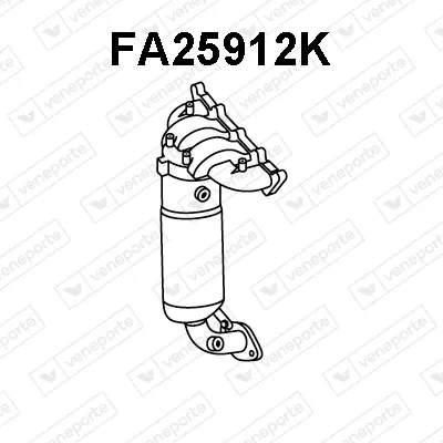 Catalyseur en coude Fiat GRANDE PUNTO · Fiat DOBLO Bus · Fiat DOBLO Cargo