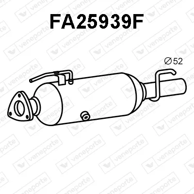 Filtre à particules / à suie, échappement Fiat MULTIPLA