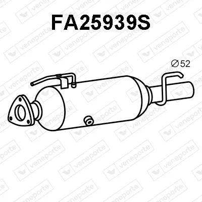 Filtre à particules / à suie, échappement Fiat MULTIPLA