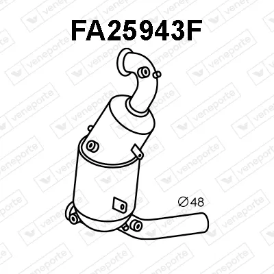 Filtre à particules / à suie, échappement Alfa Romeo MITO · Citroën NEMO Box Body/MPV · Citroën NEMO MPV