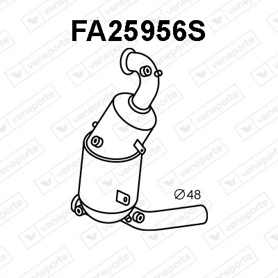 Filtre à particules / à suie, échappement Fiat PANDA