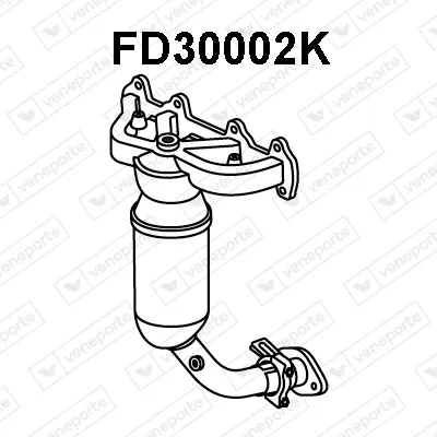 Catalyseur en coude Ford FIESTA IV · Ford FIESTA Box Body/MPV · Ford KA