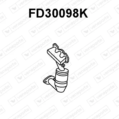 Catalyseur en coude Ford MONDEO II Turnier