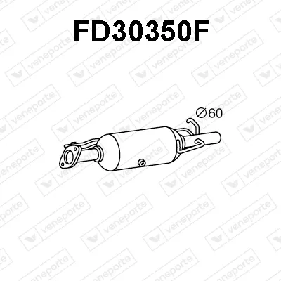 Filtre à particules / à suie, échappement Ford TRANSIT Platform/Chassis