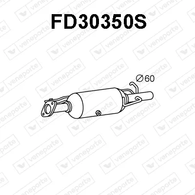 Filtre à particules / à suie, échappement Ford TRANSIT Platform/Chassis