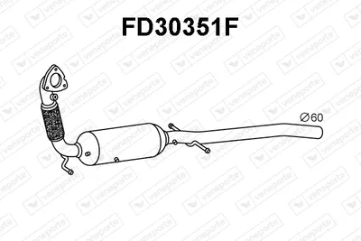 Filtre à particules / à suie, échappement Ford TOURNEO CUSTOM V362 Bus · Ford TRANSIT CUSTOM V362 Van · Ford TRANSIT CUSTOM V362 Bus