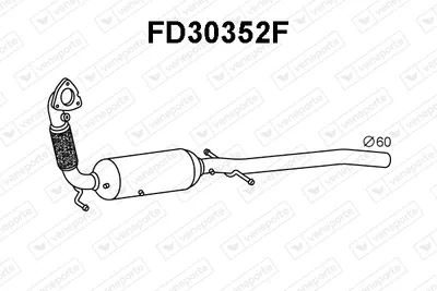 Filtre à particules / à suie, échappement Ford TOURNEO CUSTOM V362 Bus · Ford TRANSIT CUSTOM V362 Van · Ford TRANSIT CUSTOM V362 Bus