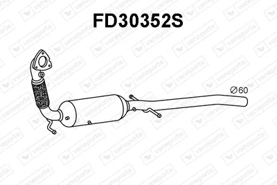 Filtre à particules / à suie, échappement Ford TOURNEO CUSTOM V362 Bus · Ford TRANSIT CUSTOM V362 Van · Ford TRANSIT CUSTOM V362 Bus