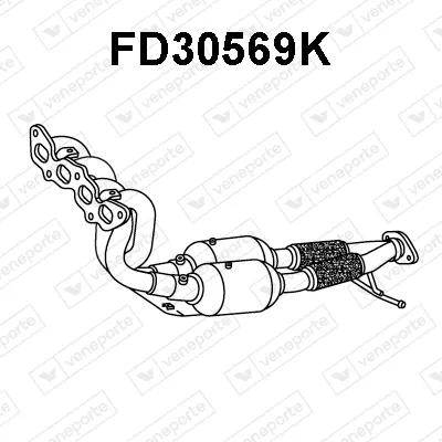 Catalyseur en coude Ford FOCUS C-MAX · Ford FOCUS II · Ford FOCUS II Turnier