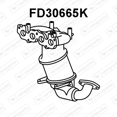 Catalyseur en coude Ford FIESTA V · Ford FUSION · Mazda 2