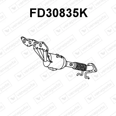 Catalyseur en coude Ford FOCUS C-MAX · Ford FOCUS II · Ford FOCUS II Turnier