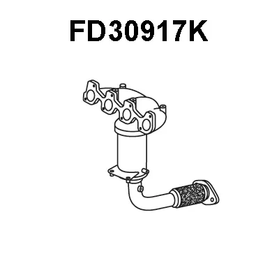 Catalyseur coudo admission VENEPORTE FD30917K