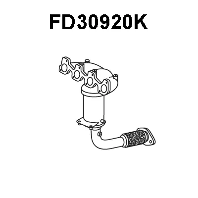 Catalyseur coudo admission VENEPORTE FD30920K
