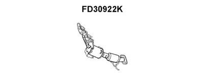Catalyseur coudo admission VENEPORTE FD30922K
