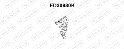 Catalyseur coudo admission VENEPORTE FD30980K