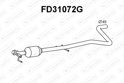 Filtre à particules / à suie, échappement Ford FIESTA VII