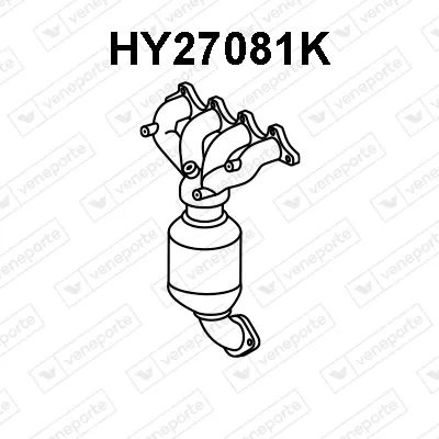 Catalyseur en coude Hyundai ACCENT II · Hyundai GETZ · Hyundai ACCENT II Saloon