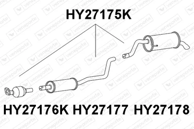 Catalyseur Hyundai i20 II · Hyundai i20 II Coupe · Hyundai i20 ACTIVE