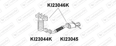 Catalyseur coudo admission VENEPORTE KI23046K
