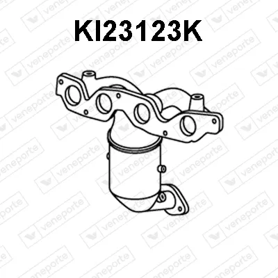 Catalyseur en coude Kia PICANTO II · Kia RIO III · Kia RIO III Saloon