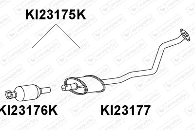 Catalyseur Kia RIO III · Kia RIO III Saloon