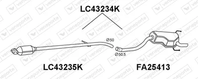 Catalyseur VENEPORTE LC43234K