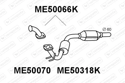 Catalyseur Mercedes-Benz VITO Bus · Mercedes-Benz VITO Van · Mercedes-Benz V-CLASS