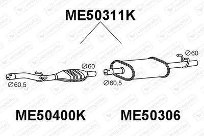 Catalyseur Mercedes-Benz SPRINTER 2-t Platform/Chassis · Mercedes-Benz SPRINTER 2-t Van · Mercedes-Benz SPRINTER 2-t Bus