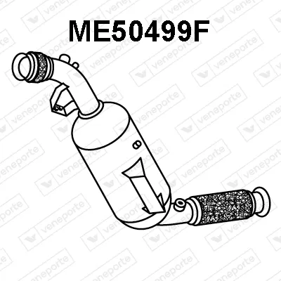 Filtre à particules / à suie, échappement Mercedes-Benz SPRINTER 3-t Bus · Mercedes-Benz SPRINTER 3-t Van · Mercedes-Benz SPRINTER 3-t Platform/Chassis