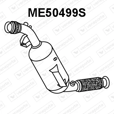 Filtre à particules / à suie, échappement Mercedes-Benz SPRINTER 3-t Bus · Mercedes-Benz SPRINTER 3-t Van · Mercedes-Benz SPRINTER 3-t Platform/Chassis