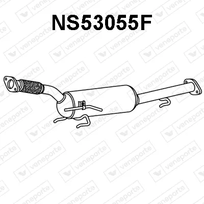 Filtre à particules / à suie, échappement Nissan JUKE