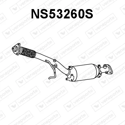 Filtre à particules / à suie, échappement Nissan QASHQAI I