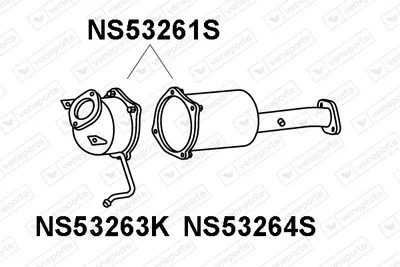 Filtre à particules / à suie, échappement Nissan QASHQAI I