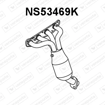 Catalyseur en coude Nissan QASHQAI I