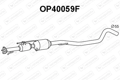 Filtre à particules / à suie, échappement Opel ZAFIRA / ZAFIRA FAMILY B · Opel ZAFIRA B Box Body/MPV · Vauxhall ZAFIRA Mk II