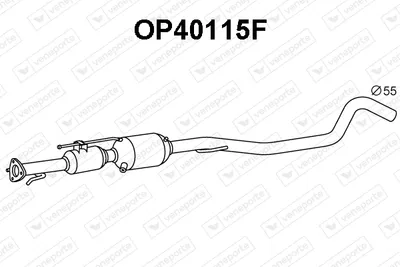 Filtre à particules / à suie, échappement Opel ZAFIRA / ZAFIRA FAMILY B · Opel ZAFIRA B Box Body/MPV · Vauxhall ZAFIRA Mk II