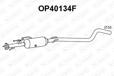 Filtre à particules / à suie, échappement Opel ASTRA H · Opel ASTRA H GTC · Vauxhall ASTRA Mk V