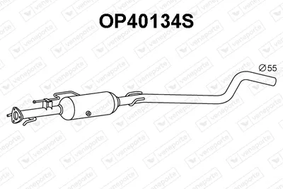 Filtre à particules / à suie, échappement Opel ASTRA H · Opel ASTRA H GTC · Vauxhall ASTRA Mk V