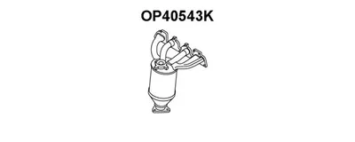 Catalyseur coudo admission VENEPORTE OP40543K